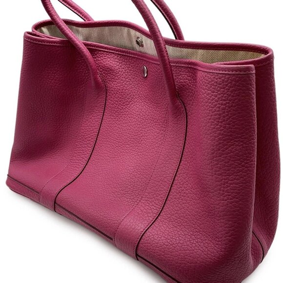 HERMES Garden Party Size PM Negonda Leather Tosca - Picture 6 of 15